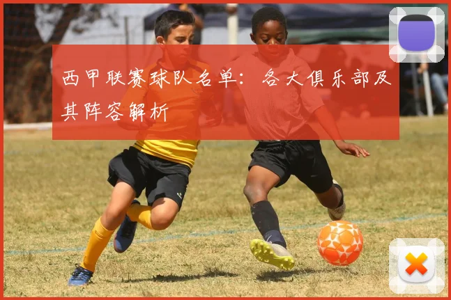 西甲联赛球队名单:各大俱乐部及其阵容解析